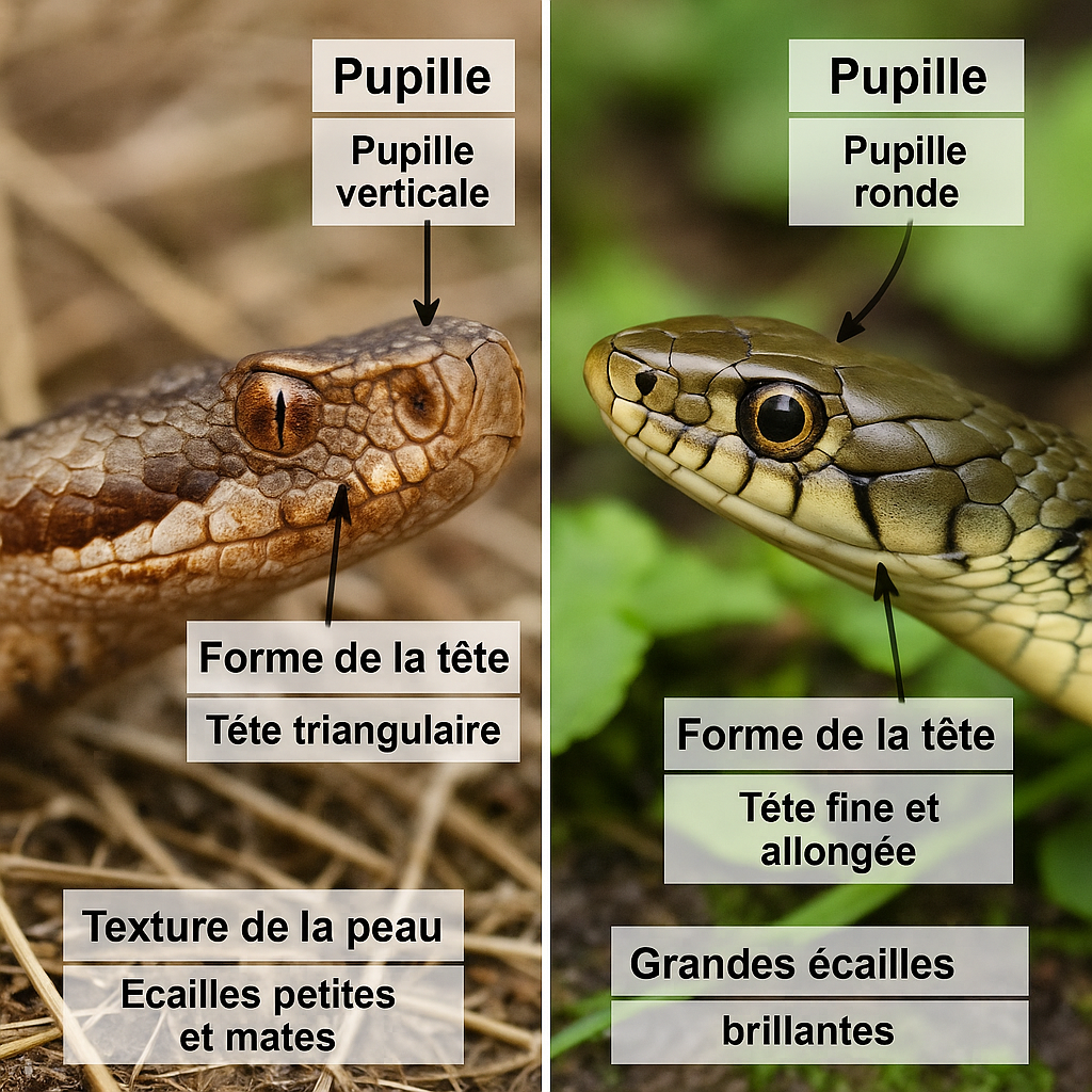 Couleuvre ou vipère : 7 différences infaillibles pour ne plus jamais vous tromper Couleuvre ou vipère : 7 différences infaillibles pour ne plus jamais vous tromper