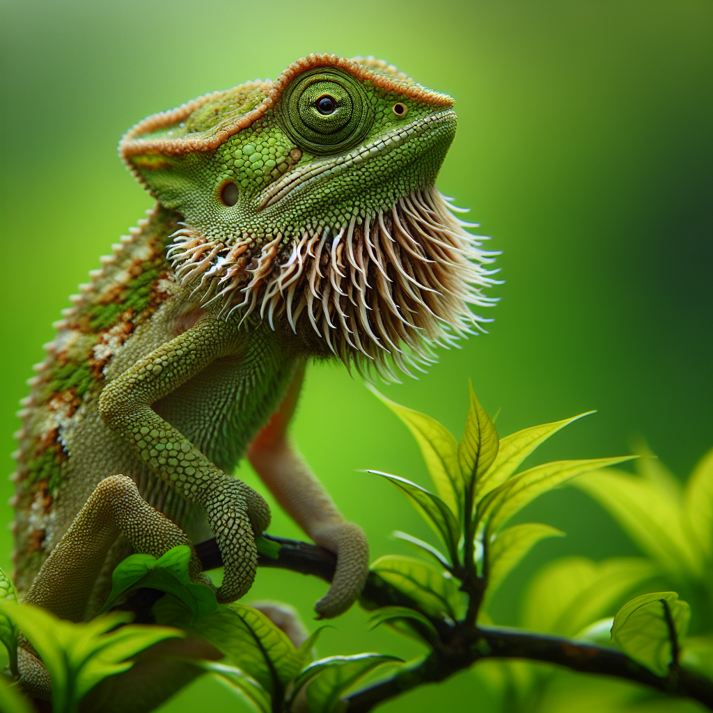 Fiche espèce : Caméléon nain barbu