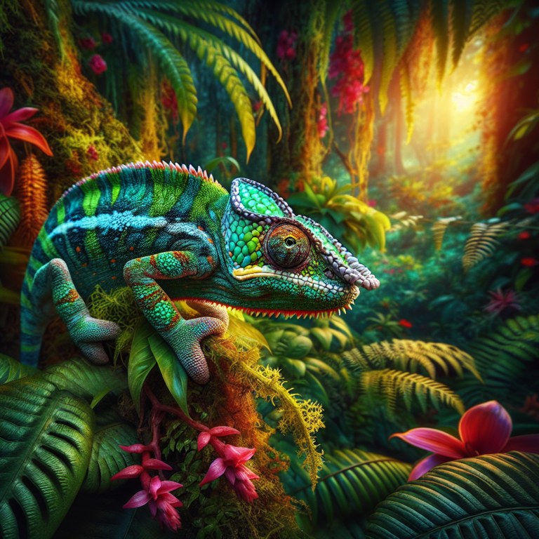 Fiche espèce : Caméléon panthère