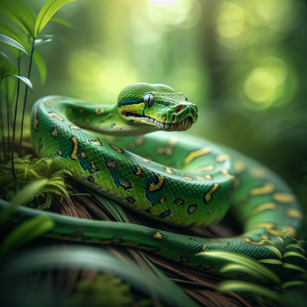 Fiche espèce : Python vert