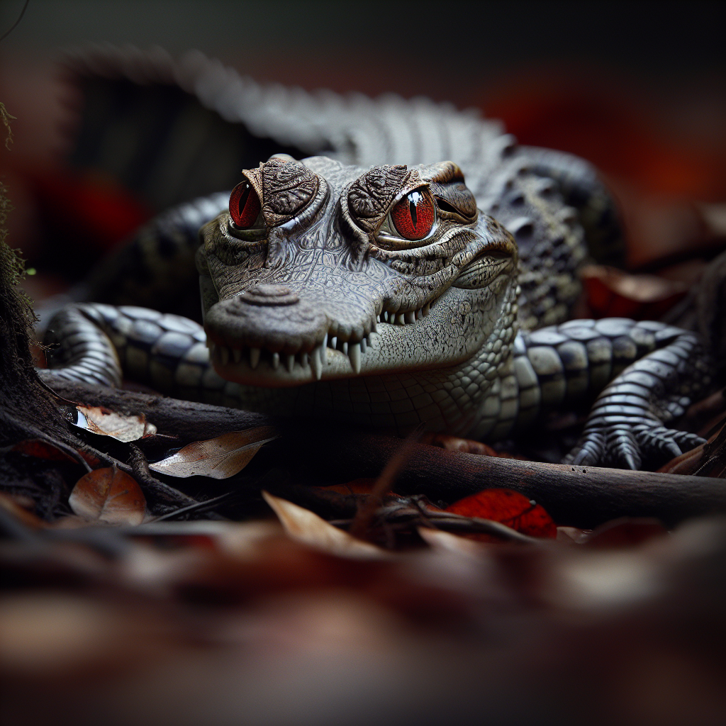 Fiche espèce : Scinque crocodile aux yeux rouges