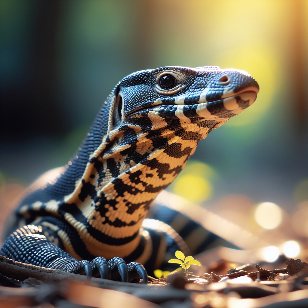 Fiche espèce : Varan à tête noire